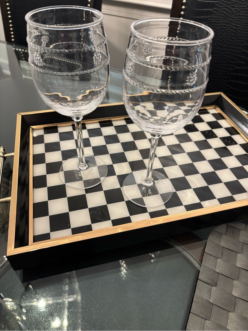 Juliska Isabella Acrylic Wine Glasses - Set of 2